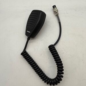 Uniden CB Radio Microphone 4-Pin Female Coiled Cord Black PTT Handheld Mic